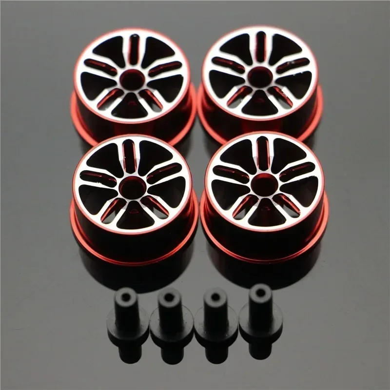 Roues légères de diamètre moyen 20,5 mm, pièces faites maison pour roue colorée Tamiya MINI 4WD avec disque en aluminium