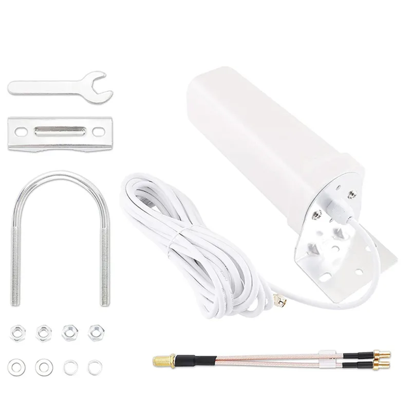 Outdoor High-Gain 5G LTE Mobile Phone Signal Amplification Cannon Antenna for Router Modem Gateway Equipped with RG58 Cable