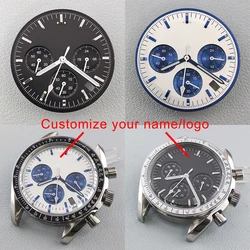 VK63 39mm Case Men's quartz movement timing electronic watch Customized panda dial Men's watch accessories VK63 dial parts