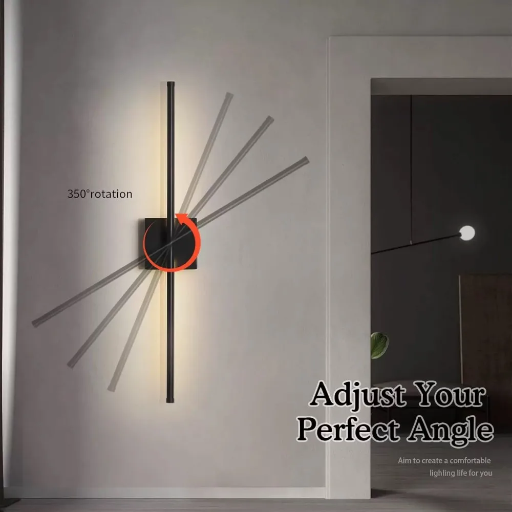 LED Rechargeable Wall Light Wiring-free Magnetic Remote Control Dimmer For Bedroom Bedside Bathroom Mirror Hotel Indoor Lighting
