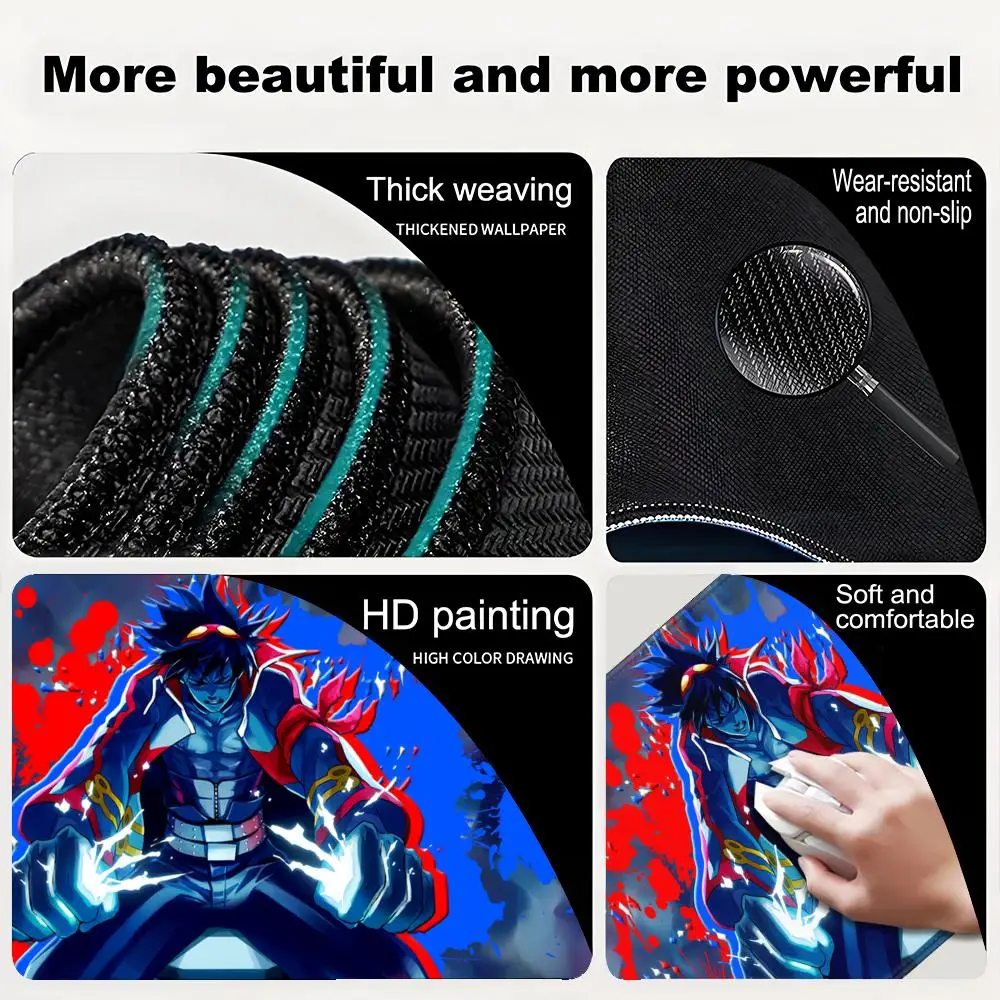 Gurren Lagann Mouse Pad Pc Gamer Cabinet Keyboard Tengen Toppa Mat Computer Anime Deskmat Gaming Accessories Table Mousepad XXL