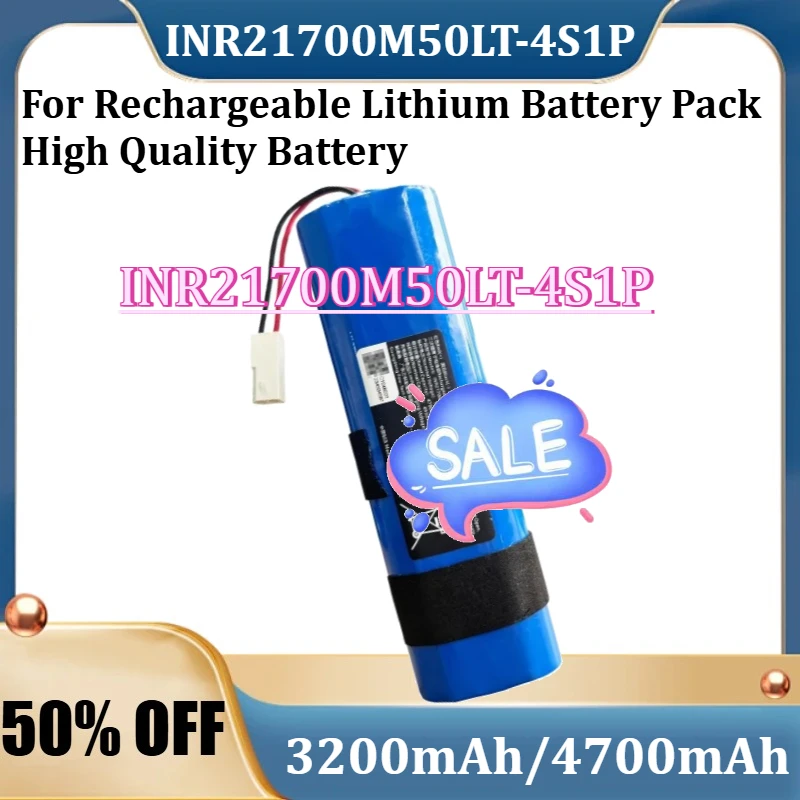 

Новый высококачественный литий-ионный аккумулятор INR21700M50LT-4S1P 14.76В 4700мАч/3200мАч для перезаряжаемых батарей
