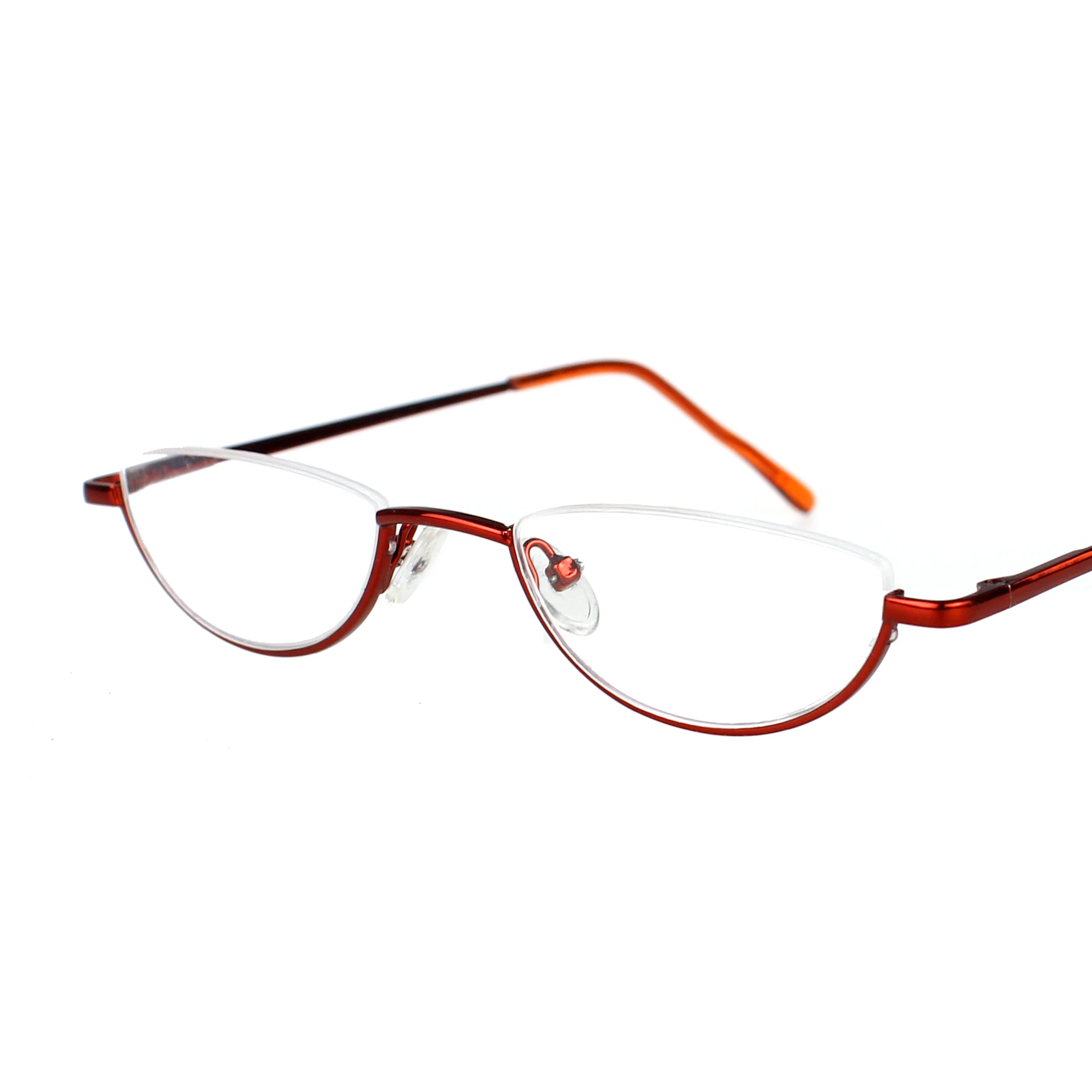 

Vintage Half Frame Metal Reading Glasses Presbyopic Glasses for Women Fashionable Eyewear