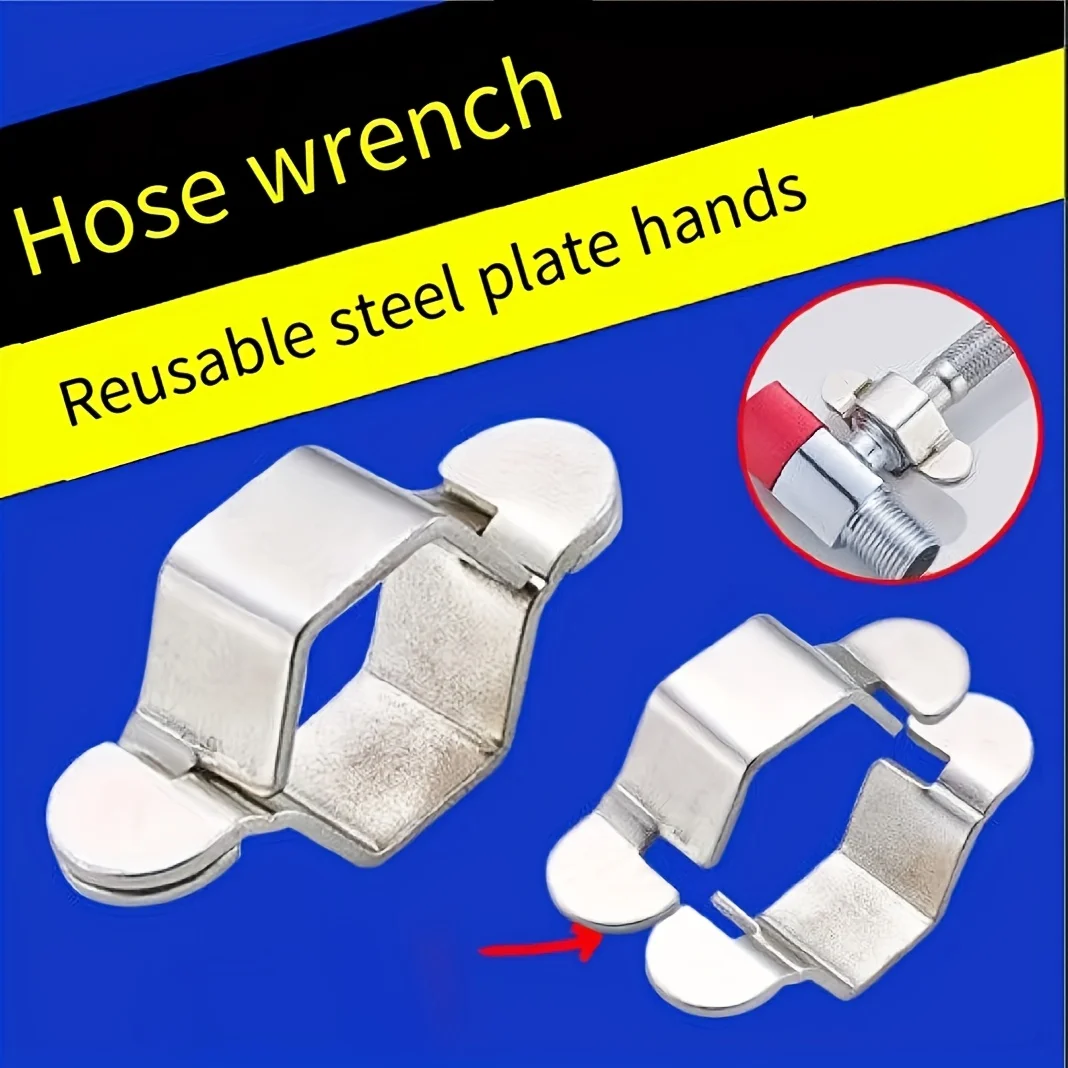 Household 4-Point Hose Wrench, Water Heater Corrugated Pipe Hexagonal Hose Faucet Wrench, Detachable Small Wrench