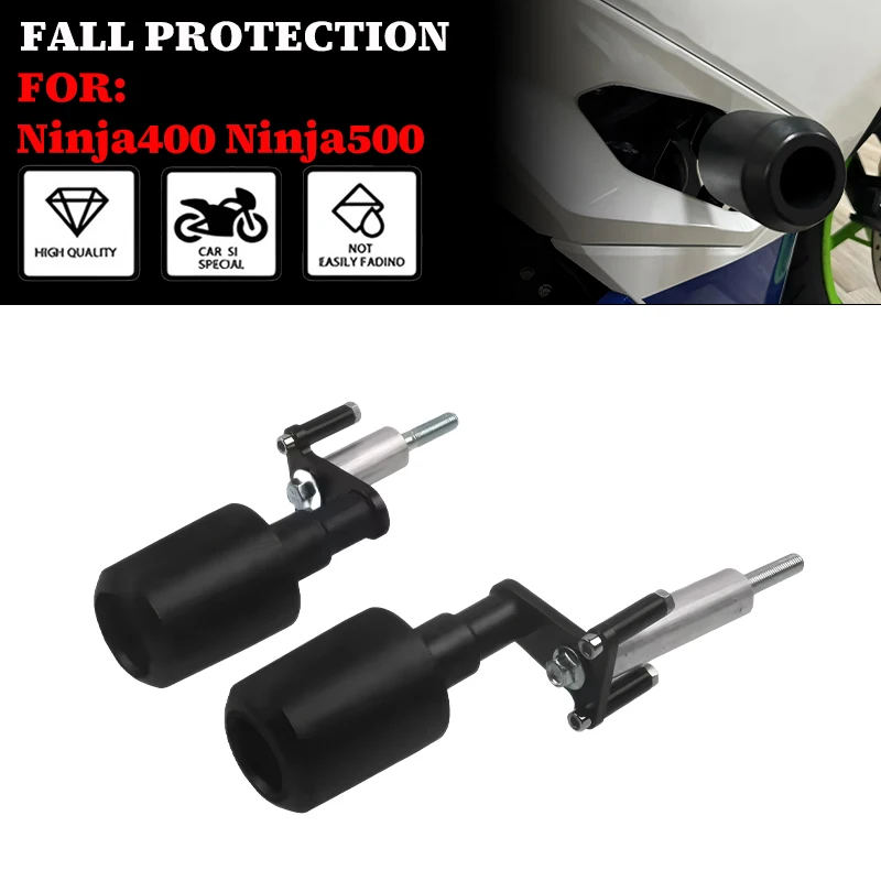 Protector de Chasis para Motocicleta Kawasaki Ninja400 Z400 Ninja500 Z500 ninja 2018-2025, Deslizadores Anticaída, Protección Contra Caídas, Deslizador de Escape