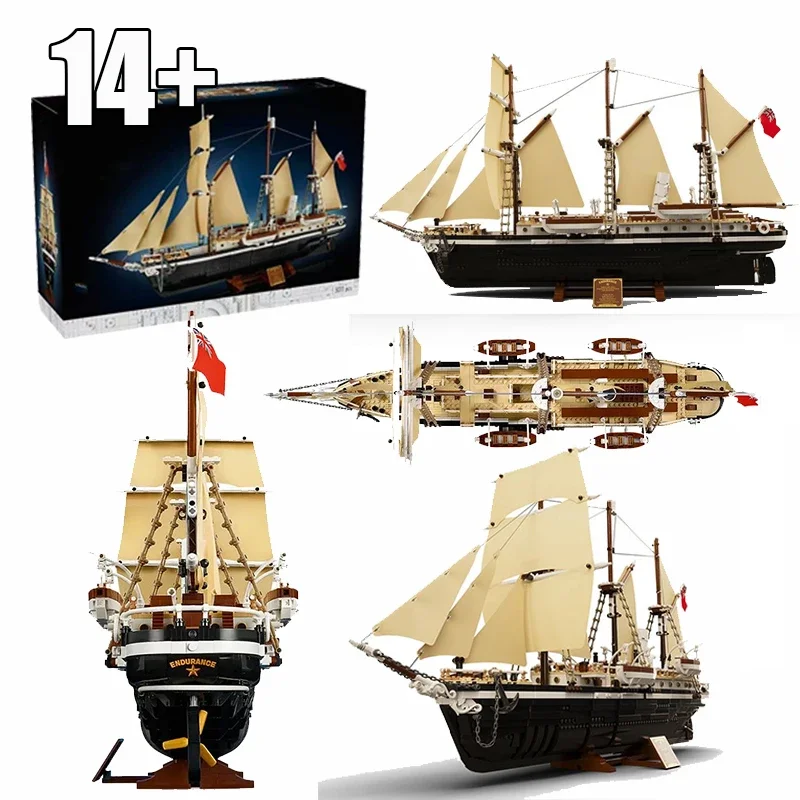 Nuevo Barco Explorador Endurance 10335, Bloques de Construcción MOC, Juguete de Regalo de Cumpleaños para Niños, Apto para Diversas Ocasiones