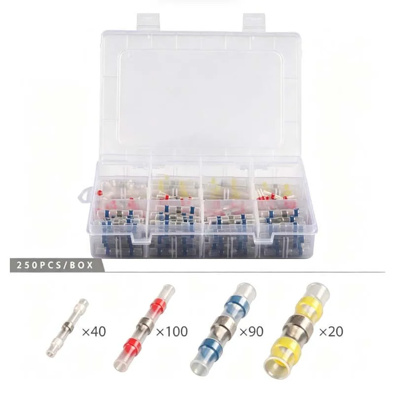 Waterproof Solder Seal Wire Terminals Heat Shrink Electrical Crimp Connectors Practical Cable Wiring Connection Repair Tool Part