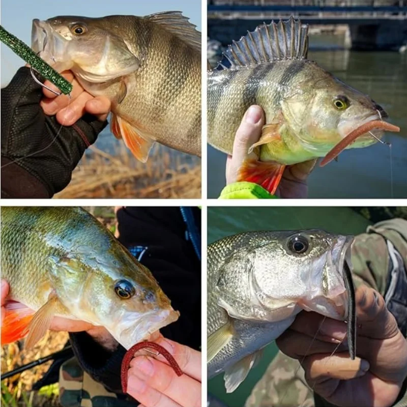 10개 20개 10cm 14cm 센코 웜 소프트 베이트 지렁이 소금향 주입 사실적인 움직임 탄력 있는 소프트 누들 웜 루어 내구성