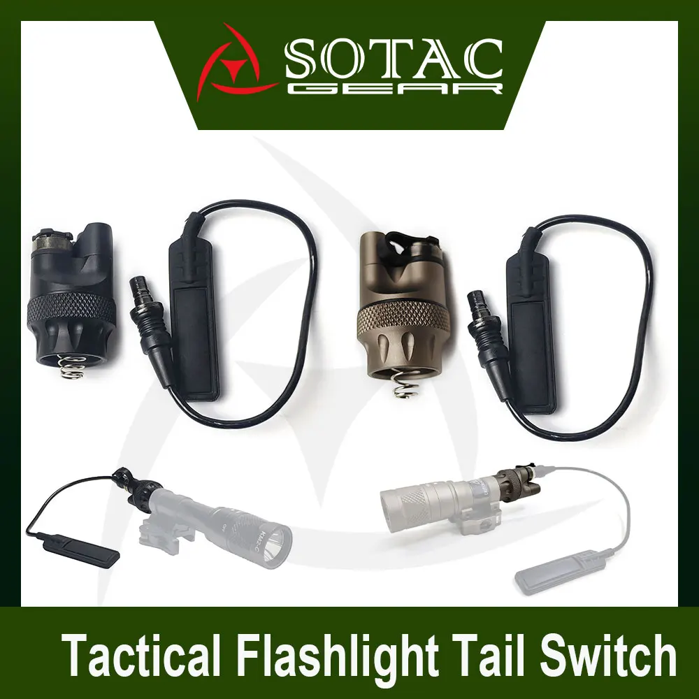 

Tactical Tail Switch Dual Function Pressure Switch Cover Upgrade Flashlight Tailcap For M300 M600 M340 M640 Series SOTAC-GEAR