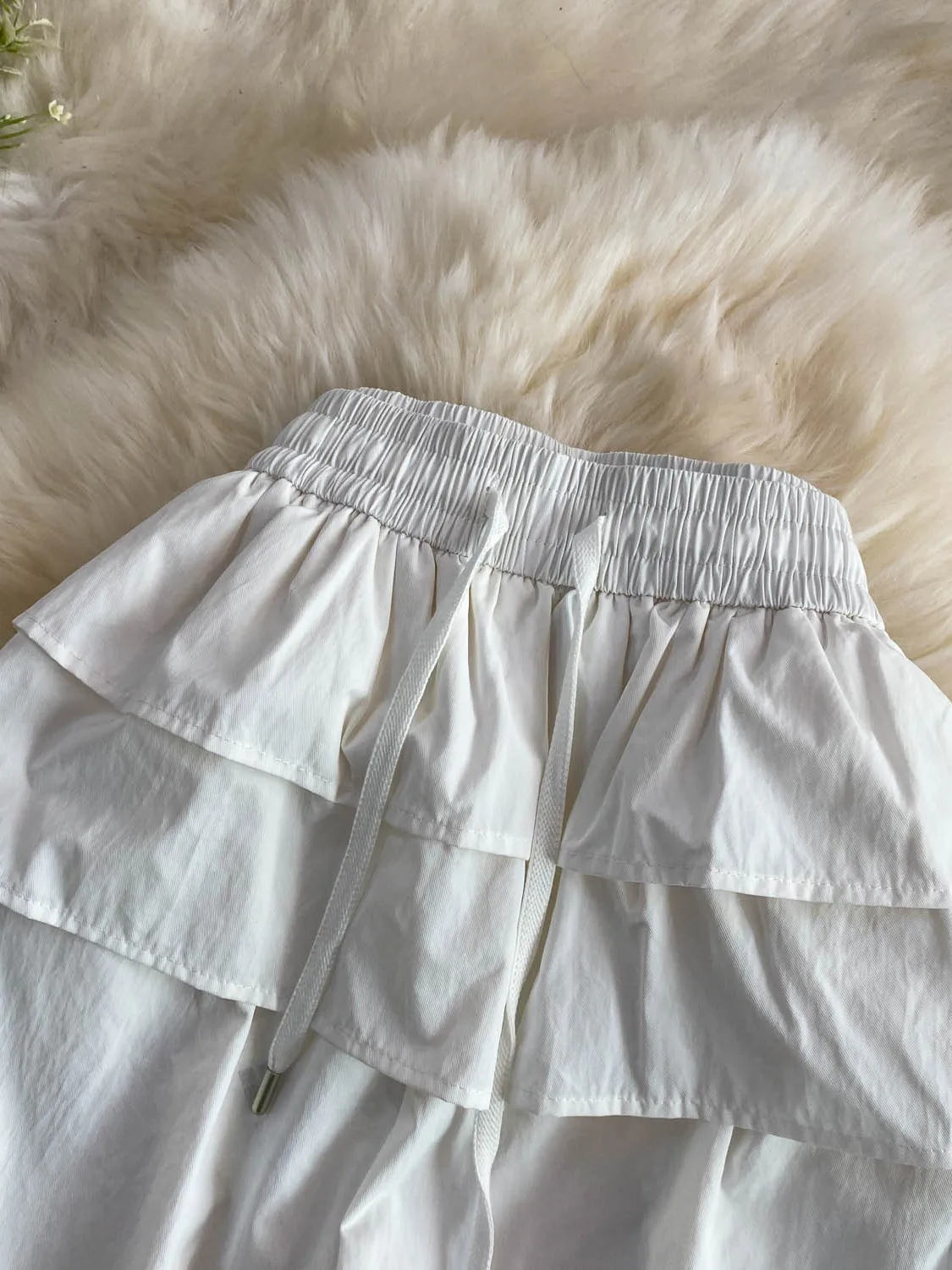 Fashionable High Waist Wide Leg Pants Women's Casual Design Pleated Slim Striped Cuffed Long Trousers Korean Style Commute