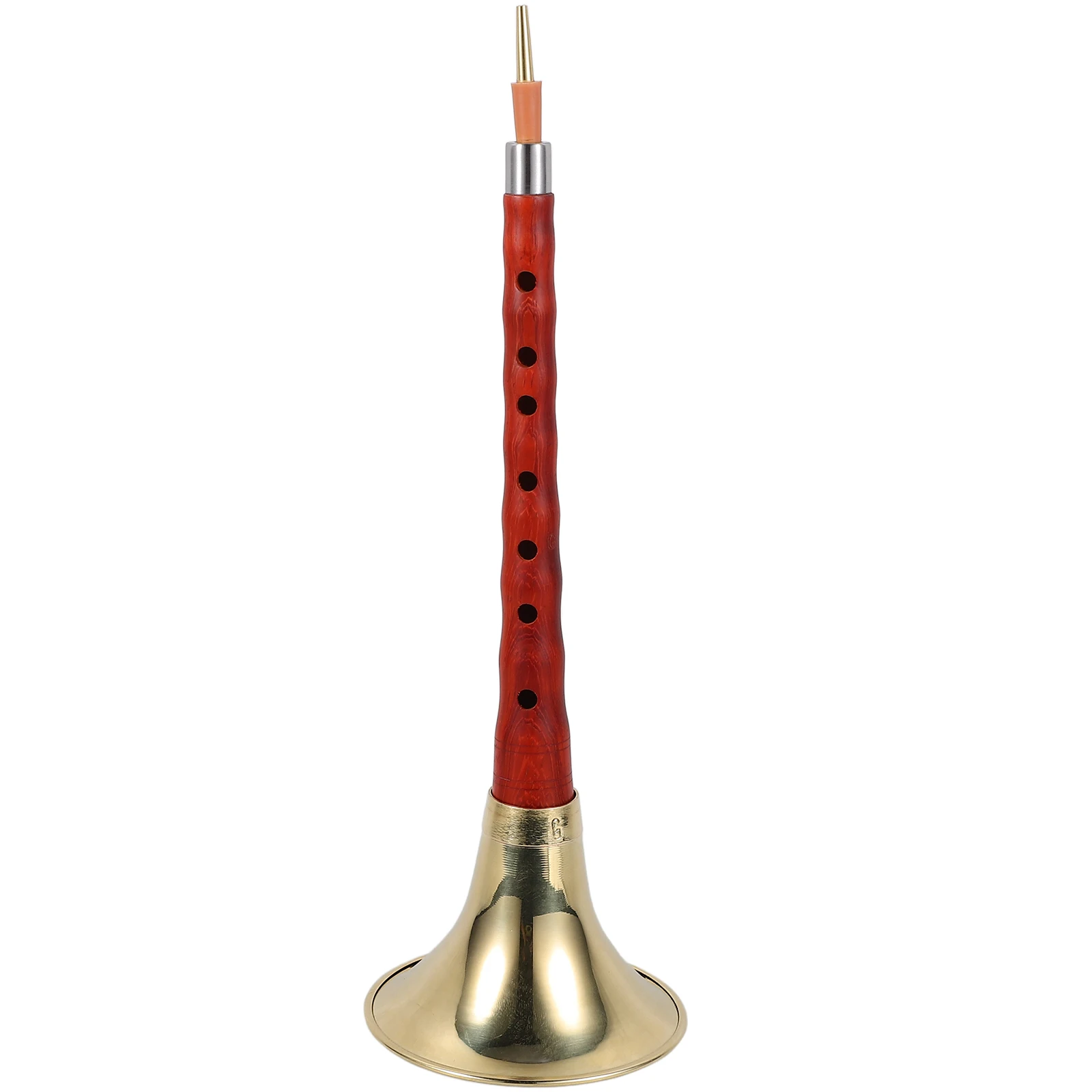 

1Set Premium Wood Suona Practical Long Serving Time Easy to Operate F Key Chinese Suona Wood Instrument Wind Instrument