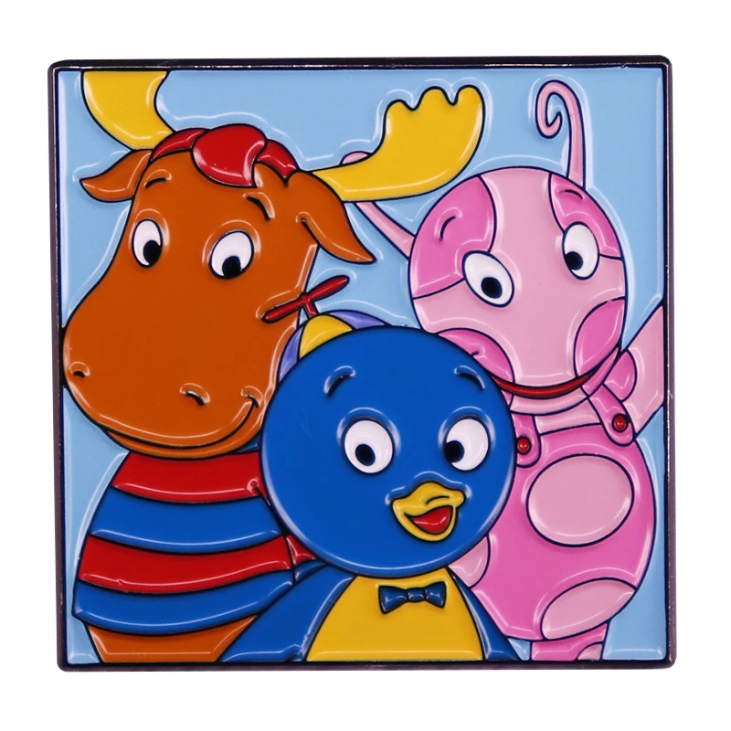 BACKYARDIGANS cute roles enamel pin brooch badge Backpack Collar Pins Jewelry accessories children's tv series