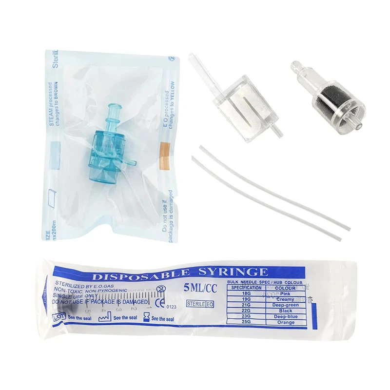 Nieuwe 5/9 Pinnen Naalden Tip Negatieve Druk Patroonfilter Syringen Buis Voor Ez Vacuüm Mesotherapie Micro Pistool Injector Accessor