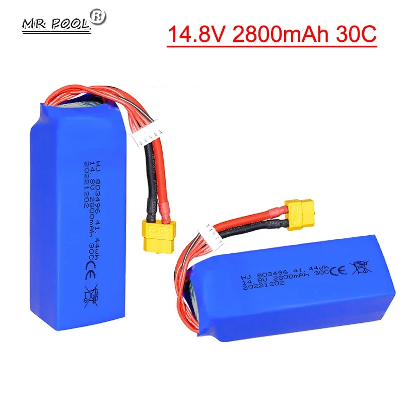 Липо-батарея для FT010 FT011 2800 мАч 14,8 В 30C АККУМУЛЯТОР RC 4s 14,8 В 30C 803496   Радиоуправляемая лодка RC Вертолет Самолеты Автомобильный квадрокоптер