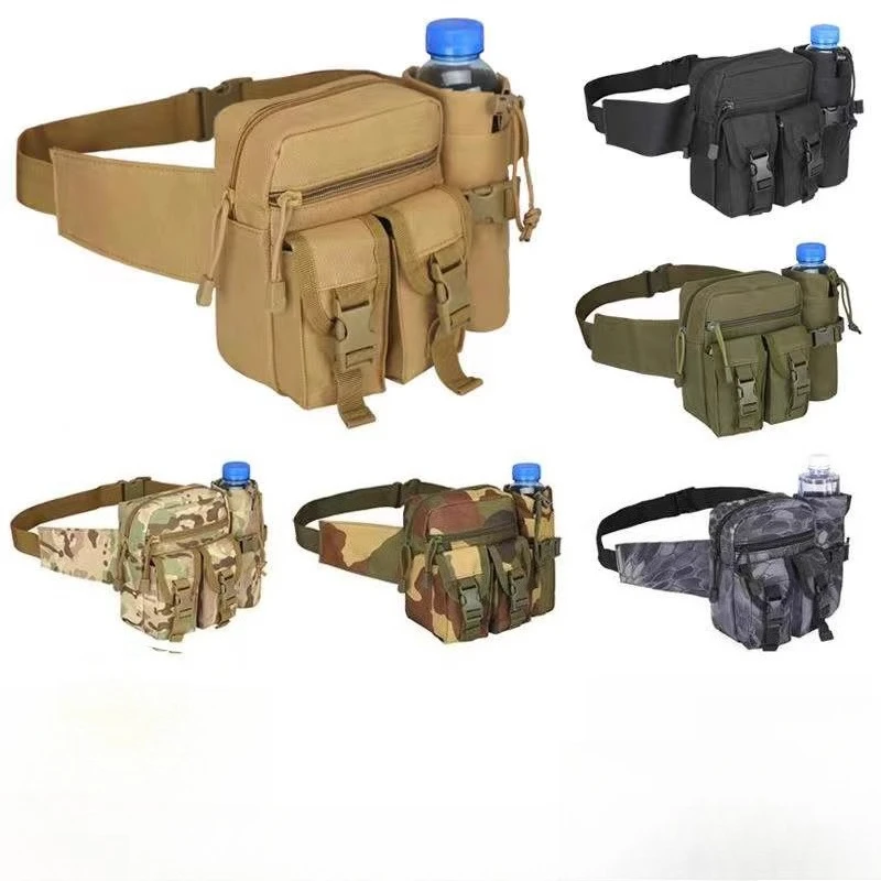 

Men Fishing Waist Bag Waterproof Multifunctional Outdoor Sports Pack for Cycling Hiking Travel