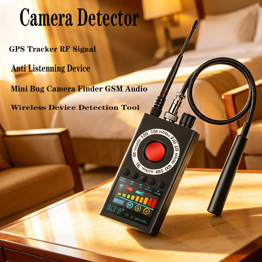 k19-rf信号検出器-盗聴器発見器-gps追跡装置検出器-ホテルや自宅のプライバシー保護用