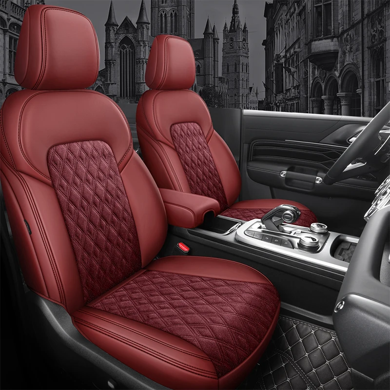 custom middle Alcantara Leather Mixed Car Seat Cover 5 seat For Mercedes Benz Maybach S class 2020 car accessories styling