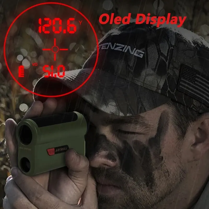 OLED Red Display Laser Rangefinder for Hunting 1200 2000Yard With 7x Amplification Long Distance Meter Outdoor