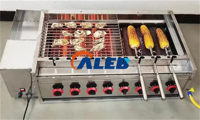 

Rotary Gas Type Corn Grilling Machine Corn Roaster Machine for Sale
