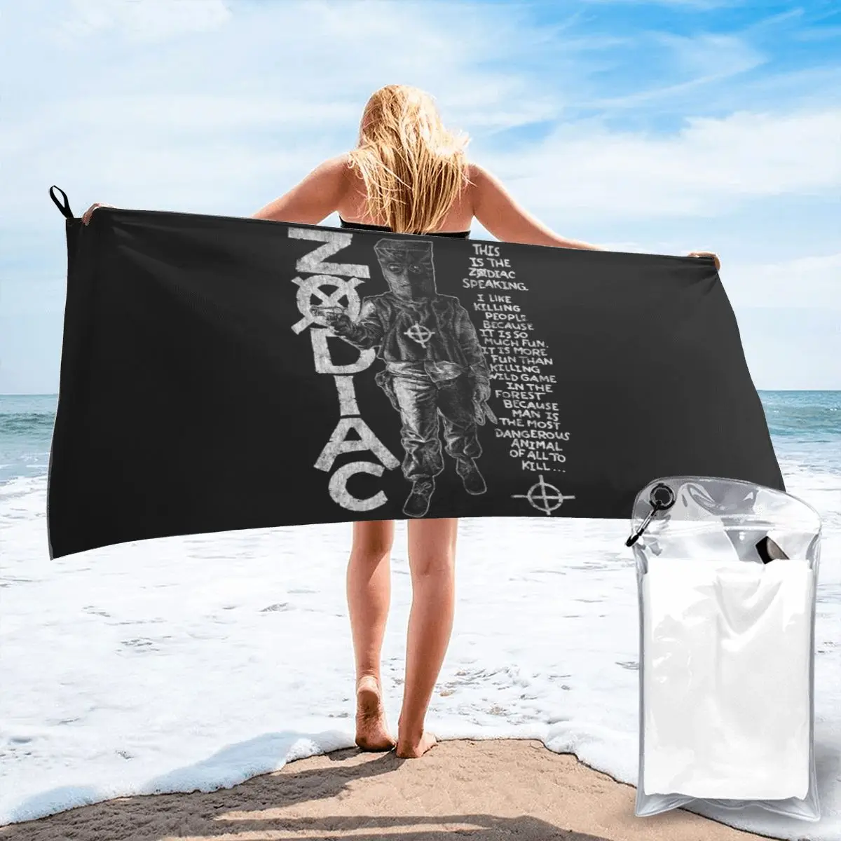 Zodiac David Fincher Crime Serial Killer Beach Towel Soft Microfiber Quick Dry Absorbent Quick Towels For Pool