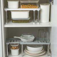 Kitchen Cabinet Counter Shelf Kitchen Organizer Racks Expandable Stackable Fit For Bathroom Under Sink Pantry Desktop Storage