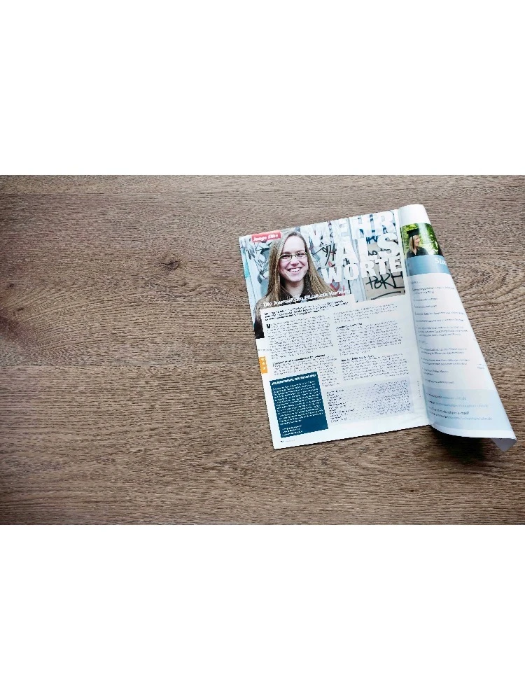 Versión personalizada, chapa de roble blanco, tablero de vinilo, suelo impermeable mixto WSPC VSPC