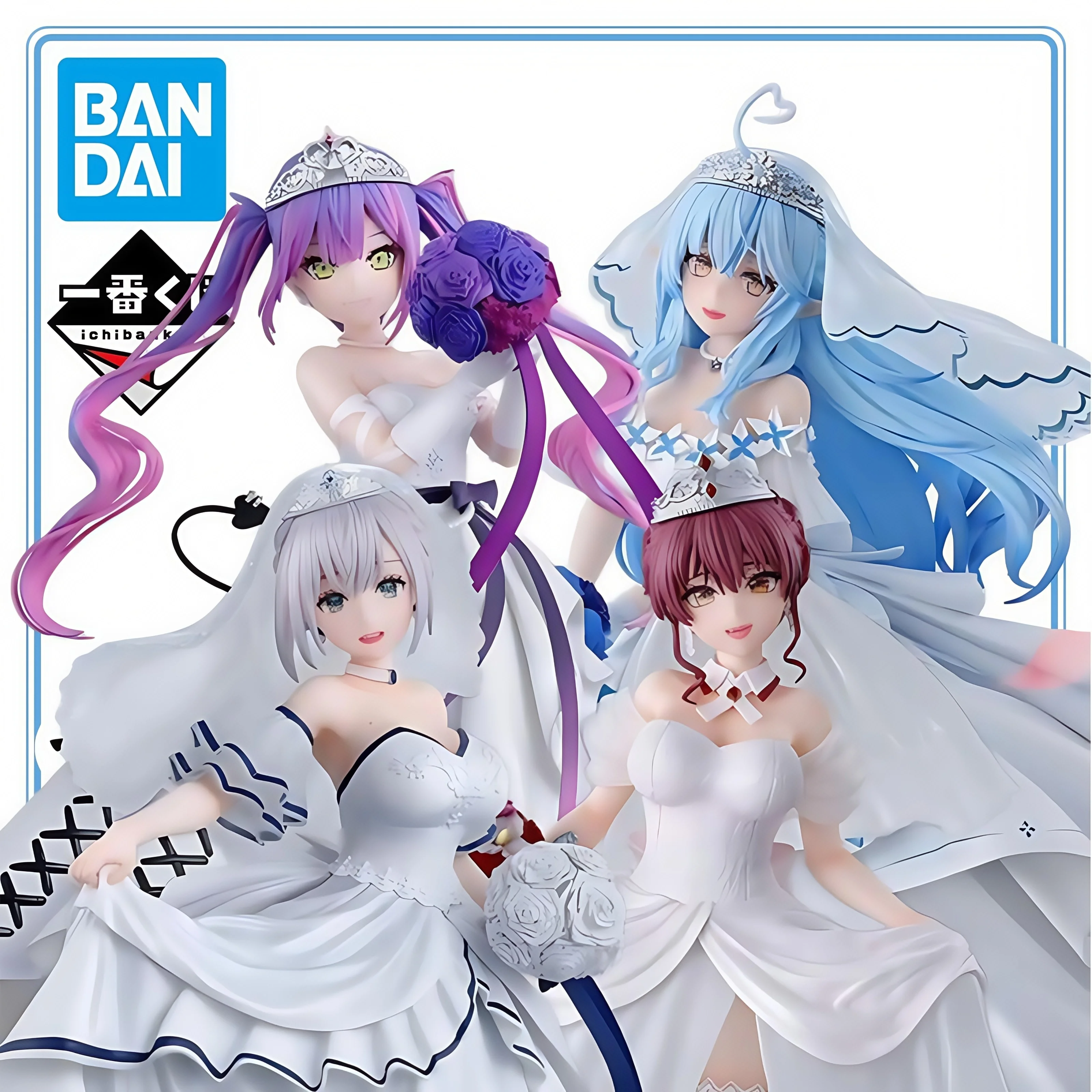 

BANDAI Original Hololive Yukihana Lamy Tokoyami Towa Shirogane Noel Ichiban Kuji Ichiban Kuji Hololive Wedding Style