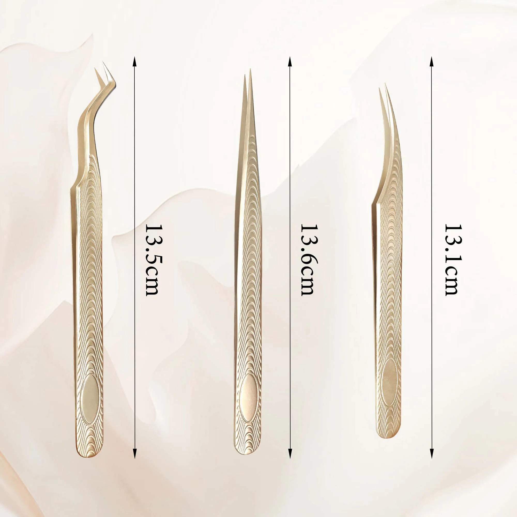 Sharp Tip Lash Tweezers Stainless Steel Eyelash Extension Curved Straight Lashes Tweezer Non-magnetic Eyelashes Makeup Tools