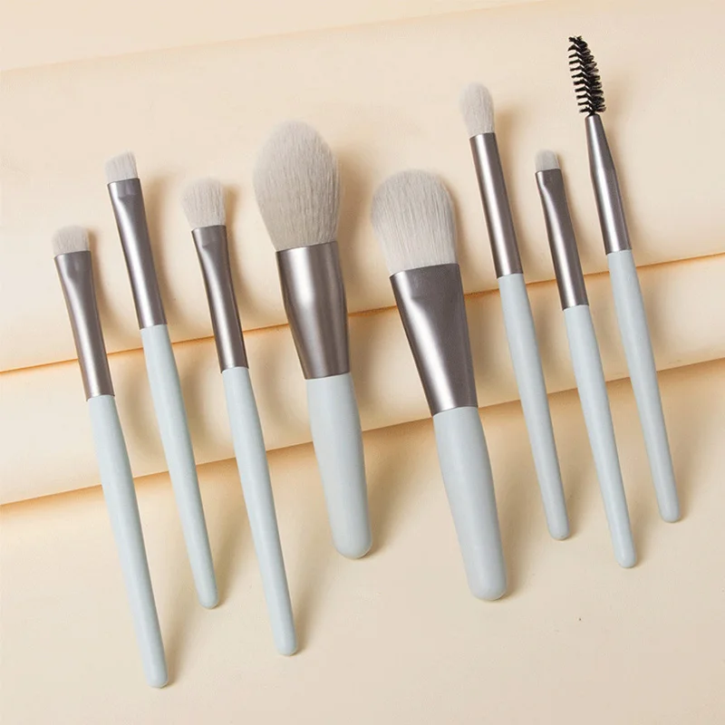 Makeup Brush Set Of 8 Portable Makeup Brushes Super Soft Hair Eyeshadow Brush Makeup Tools Do Not Eat Powder Beauty Brushes image 4