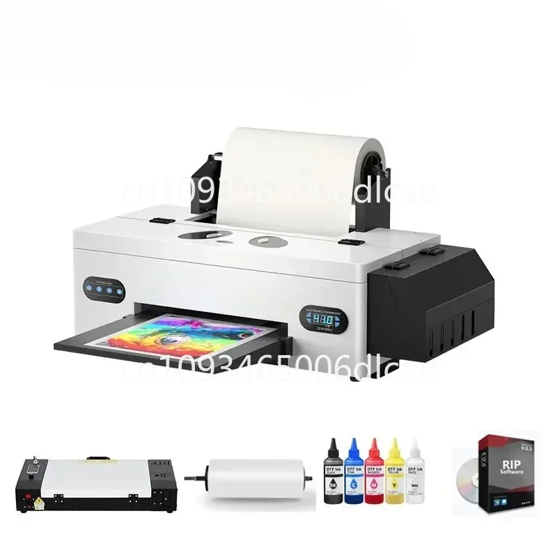 For New DTF Transfer Printing Press A3 L1800 DTF Printer T-shirt Printing Machine with Roller Feeder