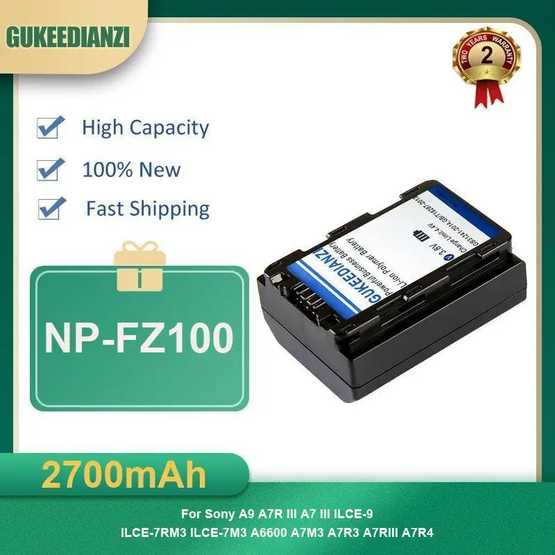 Battery For Sony A9 A7R III A7 ILCE-9 ILCE-7RM3 ILCE-7M3 A6600 A7M3 A7R3 A7RIII A7R4 FM30 FM51 QM51D QM50 A100 DSC-F707 F717