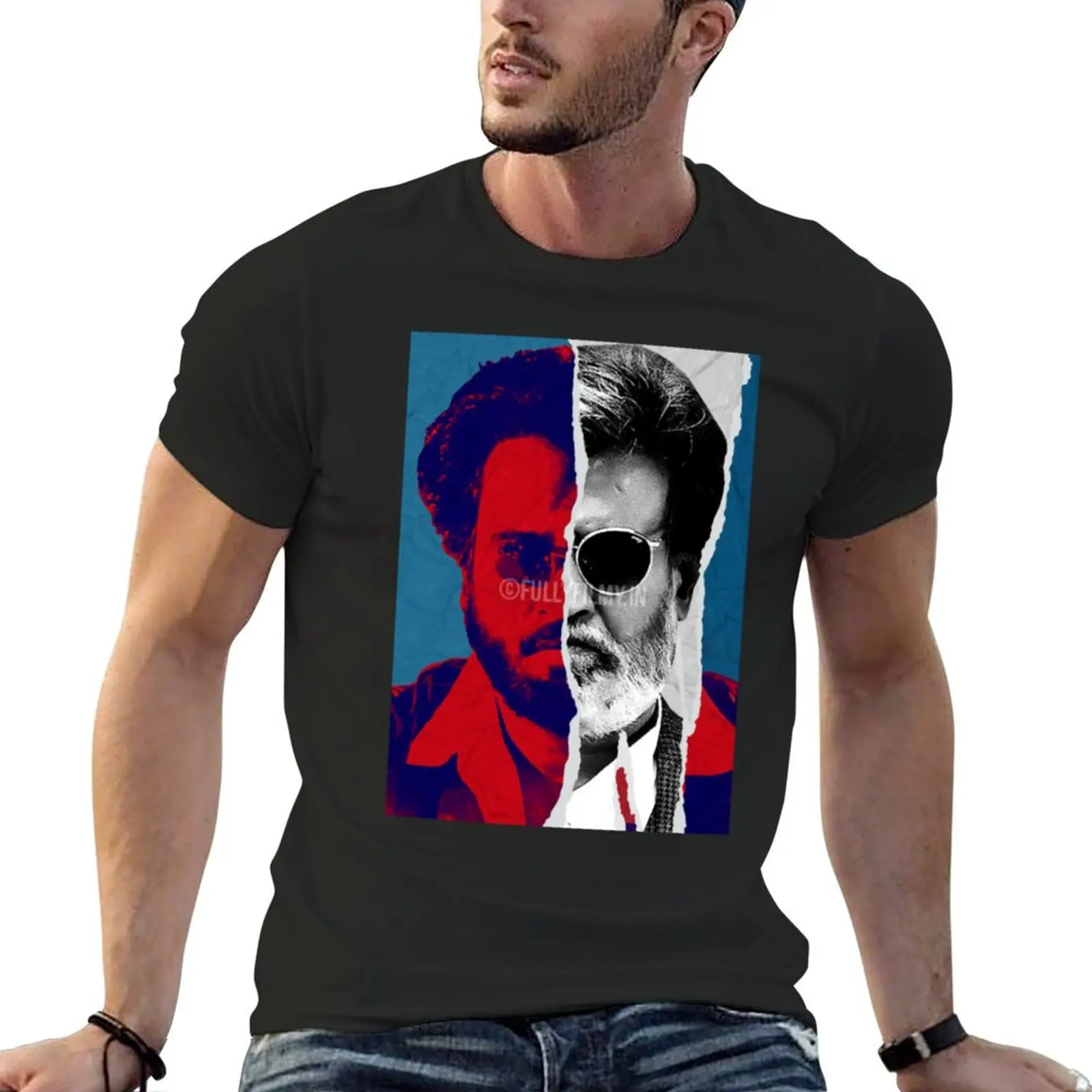 

Rajini superstar T-shirt plain tees vintage clothes t shirts for men graphic