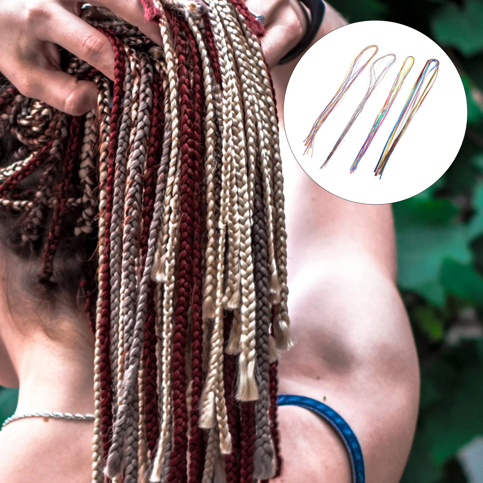 

20pcs Hair Rope Head Hiphop Tie Accessories Dreadlock Braiding Rope Fashion Hair Strings For Party Dance DIY Wristband