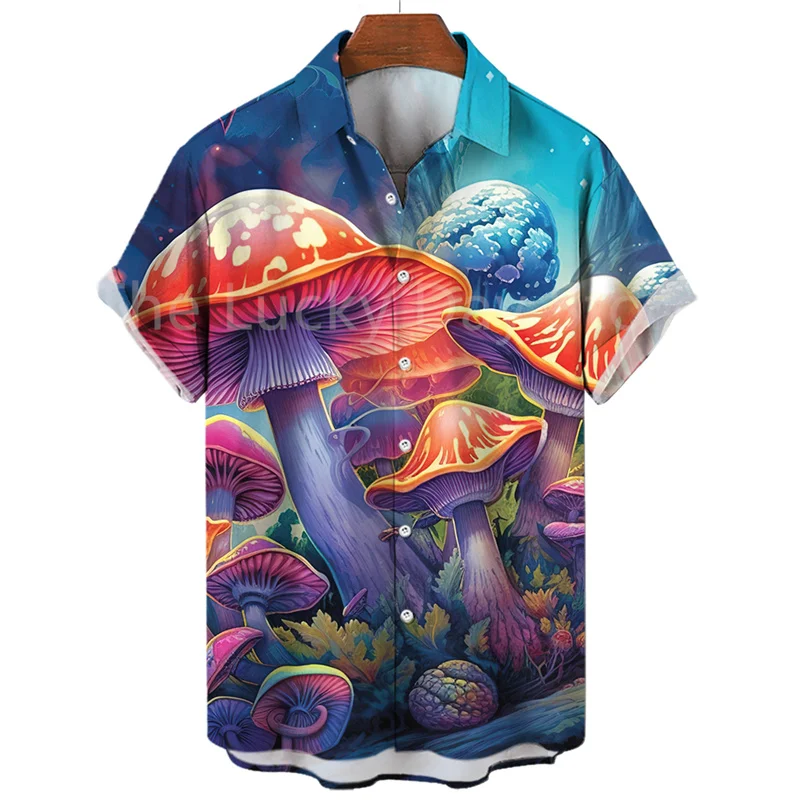 Chemise hawaïenne Harajuku à manches courtes pour hommes, vêtements de mode décontractés, motif floral vintage, social, chambre plus lente, été 2023