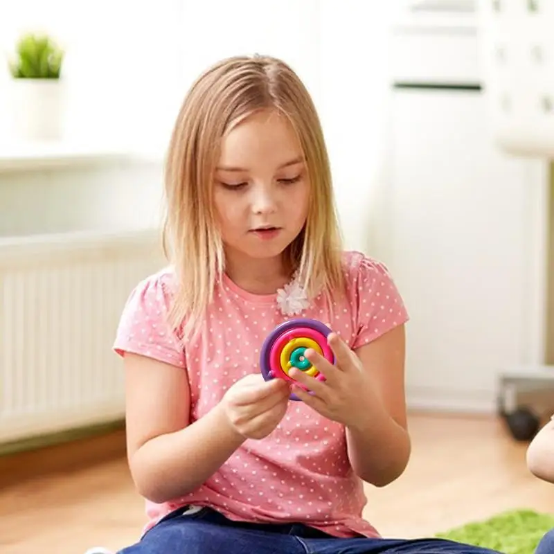 Spinner alívio de tensão brinquedos sensoriais alívio de tensão labirinto bola alívio de tensão brinquedo colorido brinquedos de viagem aliviar jogo para