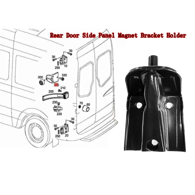 NCSMT Rear Door Side Panel Magnet Bracket Holder for Mercedes-Benz Sprinter 906 2500 3500 2006- 9066301231 A9066301231