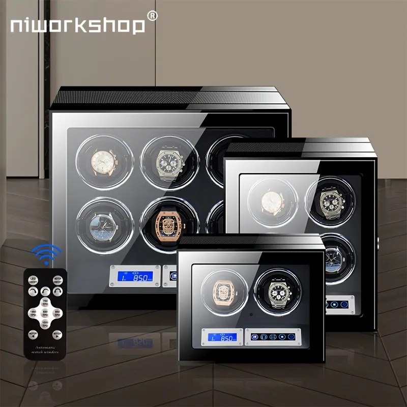 

Автоматические сматыватели для часов с ЖК-дисплеем, сенсорным экраном, фонариком, USB-кабелем, 2/3/4/6/9 слотами