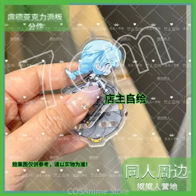 

Zenless Zone Zero Movable Q Version Series Game Косплей Акриловая подставка для скейтборда Модель Настольное украшение Подарок на день рождения