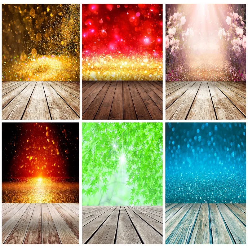 

SHUOZHIKE Art Fabric Bokeh Photography Backdrops Props Glitter Facula Wall And Floor Photo Studio Background 21415 LLX-1020