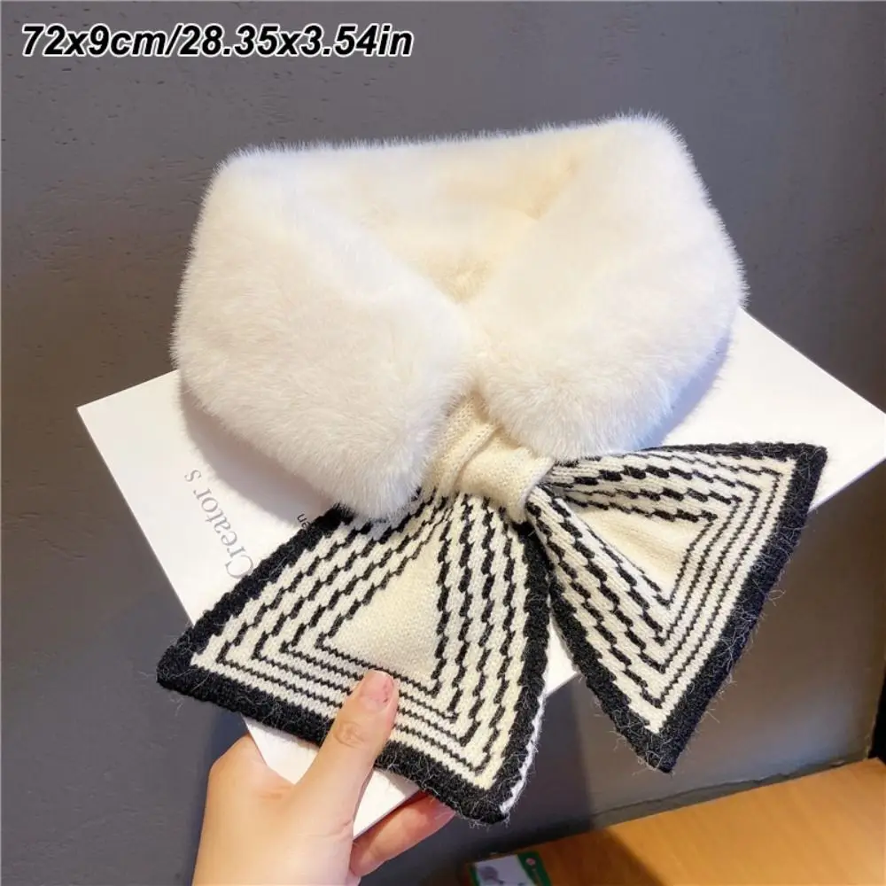 الأزياء التبعي فو الأرنب الفراء وشاح للرقبة بلون رشاقته عبر طوق وشاح وشاح الطقس البارد