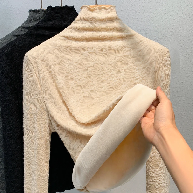 Apricot color - thickened with velvet