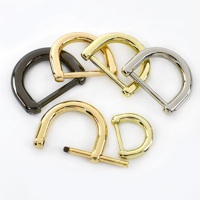

10Pcs Detachable Metal D Ring Buckle for Handbag Webbing Belt Connector Clasp Luggage Hook Buckles DIY Bags Hardware Accessories