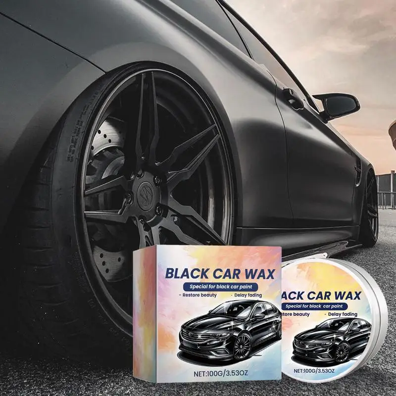 

100g Car Wax Polish High Gloss Shine Super Hydrophobic Coating Glazing Non-toxic Black Car Special Decontamination Polishing Wax