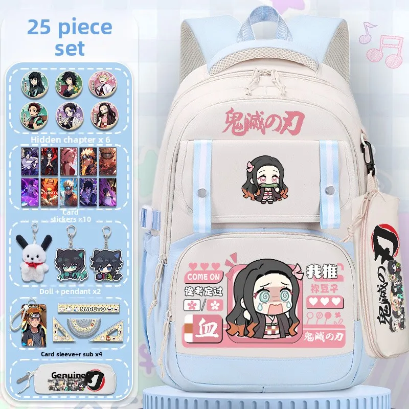 

Рюкзак Demon Slayer, аниме-товары, Мицури Канроджи, большой вместимости, для учеников начальной и средней школы