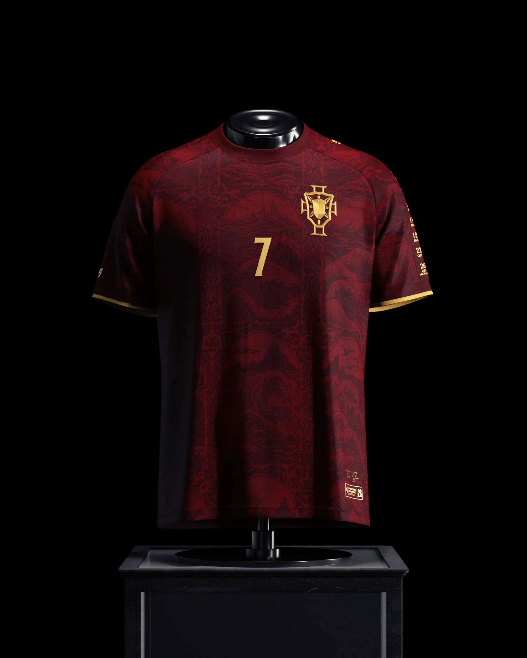 Cristiano Ronaldo 3D Printed Football Jersey T-shirt Men's Women's Summer Sports T-shirt Breathable Quick Drying Clothing Unisex