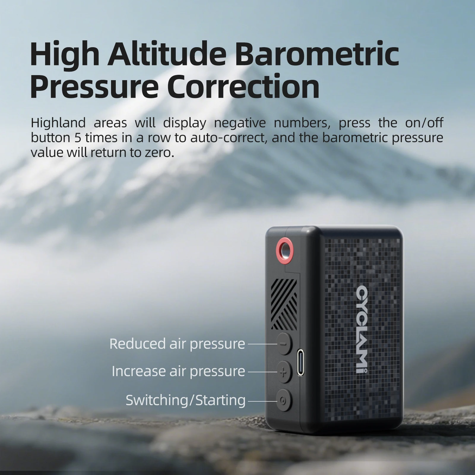 

130 PSI CYCLAMI AM6 Portable Pocket Electric Inflator Pump Custom Tire Pressure Display 9 Bar Tire Inflator MTB Road Bike FV AV