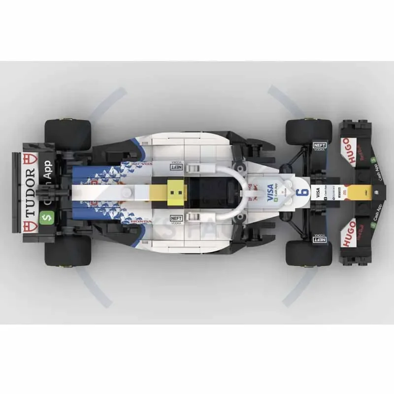 moc-219268-f1-レーシング-vcarb-02-ビルディングブロック-8-市松模様の車ミニステッチモデル-301-個誕生日ギフトクリスマスおもちゃギフト