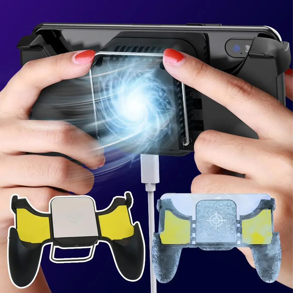 

Mobile Game Controller With Cooler Mobile Phone Cooler Suitable For Mobile Phones Of All Sizes Improve Mobile Game Frame Rate