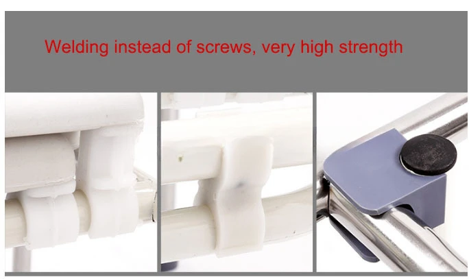 Medical lightweight steel commode toilet chair