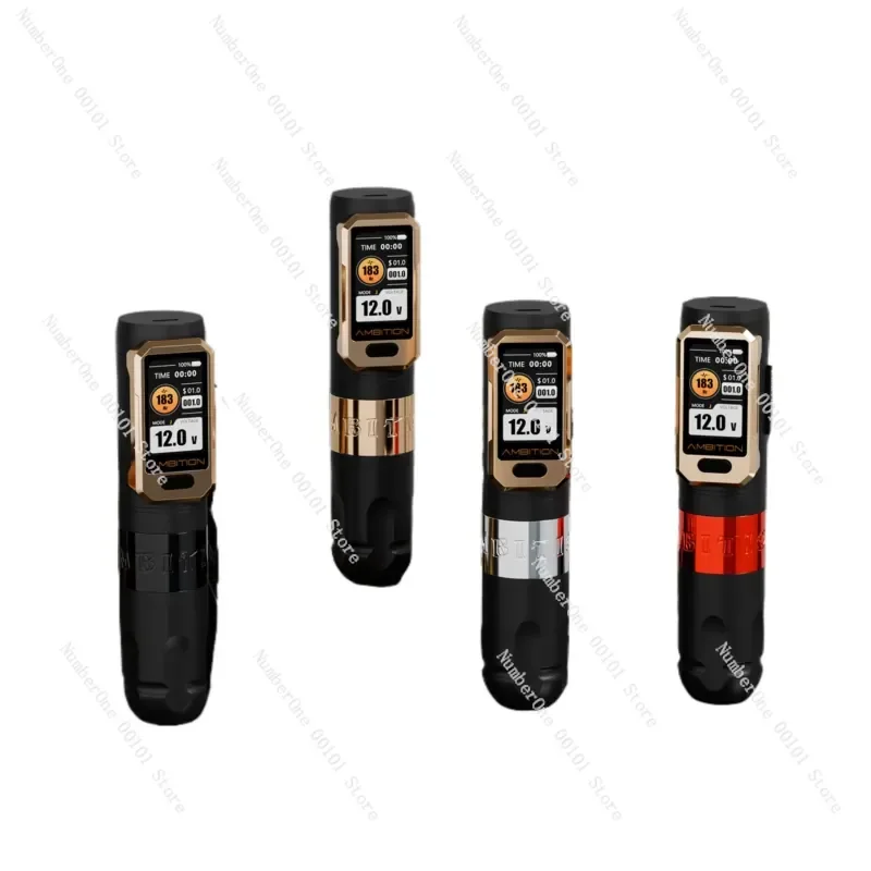 2027 Pro Wireless Tattoo Pen Kit Golden Armor Rotary Machine All in One for Eyebrow Fogging Cutting Line Permanent Makeup